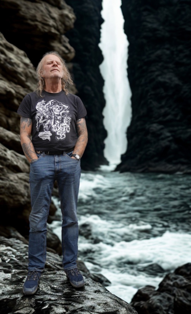 Maik am Wasserfall